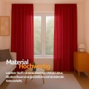 Dekoschal Ellen Universalband Blickdicht 2er-Pack Rot 140x145 cm