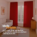 Dekoschal Ellen Universalband Blickdicht 2er-Pack Rot 140x145 cm