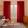 Dekoschal Ellen Universalband Blickdicht 2er-Pack Rot 140x145 cm
