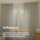 Dekoschal Ellen Universalband Blickdicht 2er-Pack Hellgrau 140x145 cm