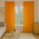 Dekoschal Ellen Universalband Blickdicht 2er-Pack Hellorange 140x145 cm