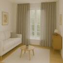 Dekoschal Ellen Universalband Blickdicht 2er-Pack Sandgrau 140x175 cm