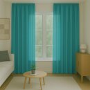 Dekoschal Ellen Universalband Blickdicht 2er-Pack Türkis 140x175 cm
