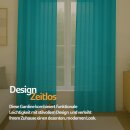 Dekoschal Ellen Universalband Blickdicht 2er-Pack Türkis 140x175 cm
