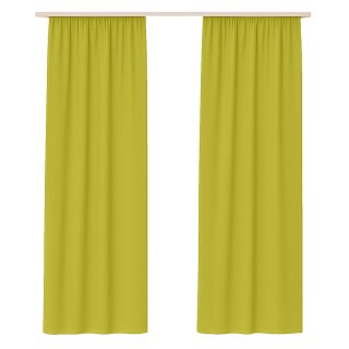 Dekoschal Ellen Universalband Blickdicht 2er-Pack Grün 140x175 cm