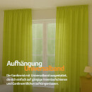 Dekoschal Ellen Universalband Blickdicht 2er-Pack Grün 140x175 cm