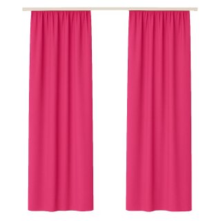 Dekoschal Ellen Universalband Blickdicht 2er-Pack Pink 140x175 cm