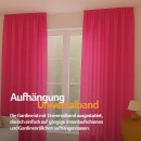 Dekoschal Ellen Universalband Blickdicht 2er-Pack Pink 140x175 cm