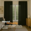 Dekoschal Ellen Universalband Blickdicht 2er-Pack Schwarz 140x245 cm