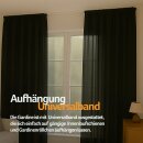 Dekoschal Ellen Universalband Blickdicht 2er-Pack Schwarz 140x245 cm