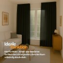 Dekoschal Ellen Universalband Blickdicht 2er-Pack Schwarz 140x245 cm