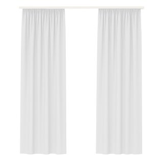 Dekoschal Ellen Universalband Blickdicht 2er Pack - 140x245cm Weiß
