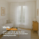 Dekoschal Ellen Universalband Blickdicht 2er Pack - 140x245cm Weiß