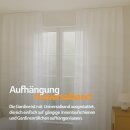 Dekoschal Ellen Universalband Blickdicht 2er-Pack Weiß 140x245 cm