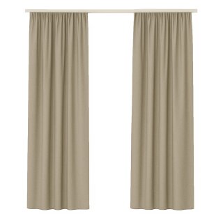 Dekoschal Ellen Universalband Blickdicht 2er-Pack Sandgrau 140x245 cm