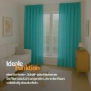 Dekoschal Ellen Universalband Blickdicht 2er-Pack Türkis 140x245 cm