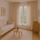 Dekoschal Ellen Universalband Blickdicht 2er-Pack Beige 140x245 cm