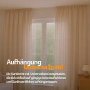 Dekoschal Ellen Universalband Blickdicht 2er-Pack Beige 140x245 cm