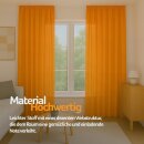 Dekoschal Ellen Universalband Blickdicht 2er-Pack Hellorange 140x245 cm