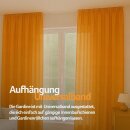 Dekoschal Ellen Universalband Blickdicht 2er-Pack Hellorange 140x245 cm