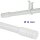 Gardinenstange "Modern" 115-200cm ausziehbar inkl. Zubehör Weiß