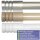 Gardinenstange "Modern" 115-200cm ausziehbar inkl. Zubehör Weiß