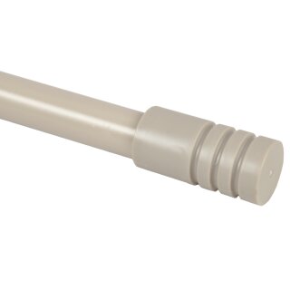 Gardinenstange "Modern" 115-200cm ausziehbar inkl. Zubehör Taupe