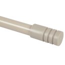 Gardinenstange "Modern" 115-200cm ausziehbar inkl. Zubehör Taupe