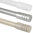 Gardinenstange "Modern" 115-200cm ausziehbar inkl. Zubehör Taupe