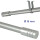 Stilgarnitur "Modern" ausziehbar 115-200cm Silber