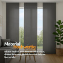 Flächenvorhang Schiebegardine Ellen mit Paneelwagen und Schleuderstab 60x245cm 3er Pack Anthrazit