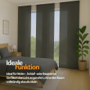 Flächenvorhang Schiebegardine Ellen mit Paneelwagen und Schleuderstab 60x245cm 3er Pack Anthrazit