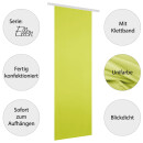 Flächenvorhang Ellen mit Klettband, Paneelwagen und Schleuderstab 60x245cm 3er Pack - Grün