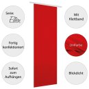 Flächenvorhang Ellen mit Klettband, Paneelwagen und Schleuderstab 60x245cm 3er Pack - Rot