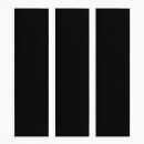 Flächenvorhang Schiebegardine Ellen mit Paneelwagen und Schleuderstab 60x245cm 3er Pack Schwarz