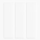 Flächenvorhang Schiebegardine Ellen mit Paneelwagen und Schleuderstab 60x245cm 3er Pack Weiß