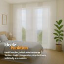 Flächenvorhang Schiebegardine Ellen mit Paneelwagen und Schleuderstab 60x245cm 3er Pack Weiß