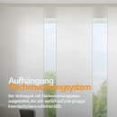 Flächenvorhang Schiebegardine Ellen mit Paneelwagen und Schleuderstab 60x245cm 3er Pack Weiß