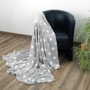 Kuscheldecke mit Sternen Hellgrau 150x200 cm