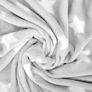 Kuscheldecke mit Sternen Hellgrau 150x200 cm