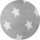 Kuscheldecke mit Sternen - 180x220 cm - Hellgrau