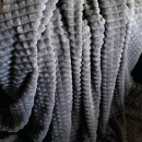 Kuscheldecke Jacquard Flanell Anthrazit 150x200 cm