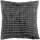 Kuscheldecke-Kissen Set - Jacquard-Flannel "Anthrazit" 180x220cm