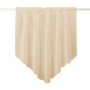 Zipfelgardine mit Stangendurchzug 140x100cm - Beige