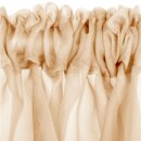 Zipfelgardine mit Stangendurchzug 140x100cm - Beige