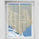 Zipfelgardine mit Stangendurchzug 140x100cm - Beige