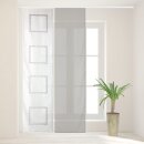 Schiebegardinen Vivess 60x245cm - 2er Pack (Weiß - Grau)