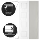Schiebegardinen Vivess 60x245cm - 2er Pack (Weiß - Grau)