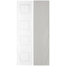 Schiebegardinen Vivess 60x245cm - 2er Pack (Weiß - Grau)