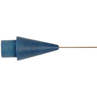 Seilspanngarnitur 5m, Kegel in Holz Blau, individuell kürzbar